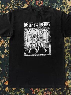 Funny Be Gay And Merry Pride Shirt, LGBTQ Pride Graphic Tee